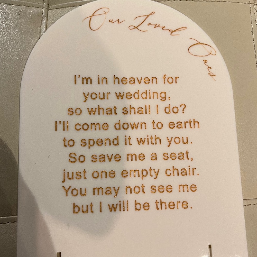 Acrylic sign
